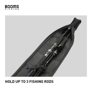 Booms Fishing PB3 Fishing Rod Case 6.4ft~7ft and RS3 Fishing Rod Wrap Pole Straps 9.6" 6pcs