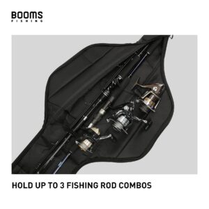 Booms Fishing PB4 Fishing Rod and Reel Case 4.4ft~5ft and RS3 Fishing Rod Wrap Pole Straps 9.6" 6pcs