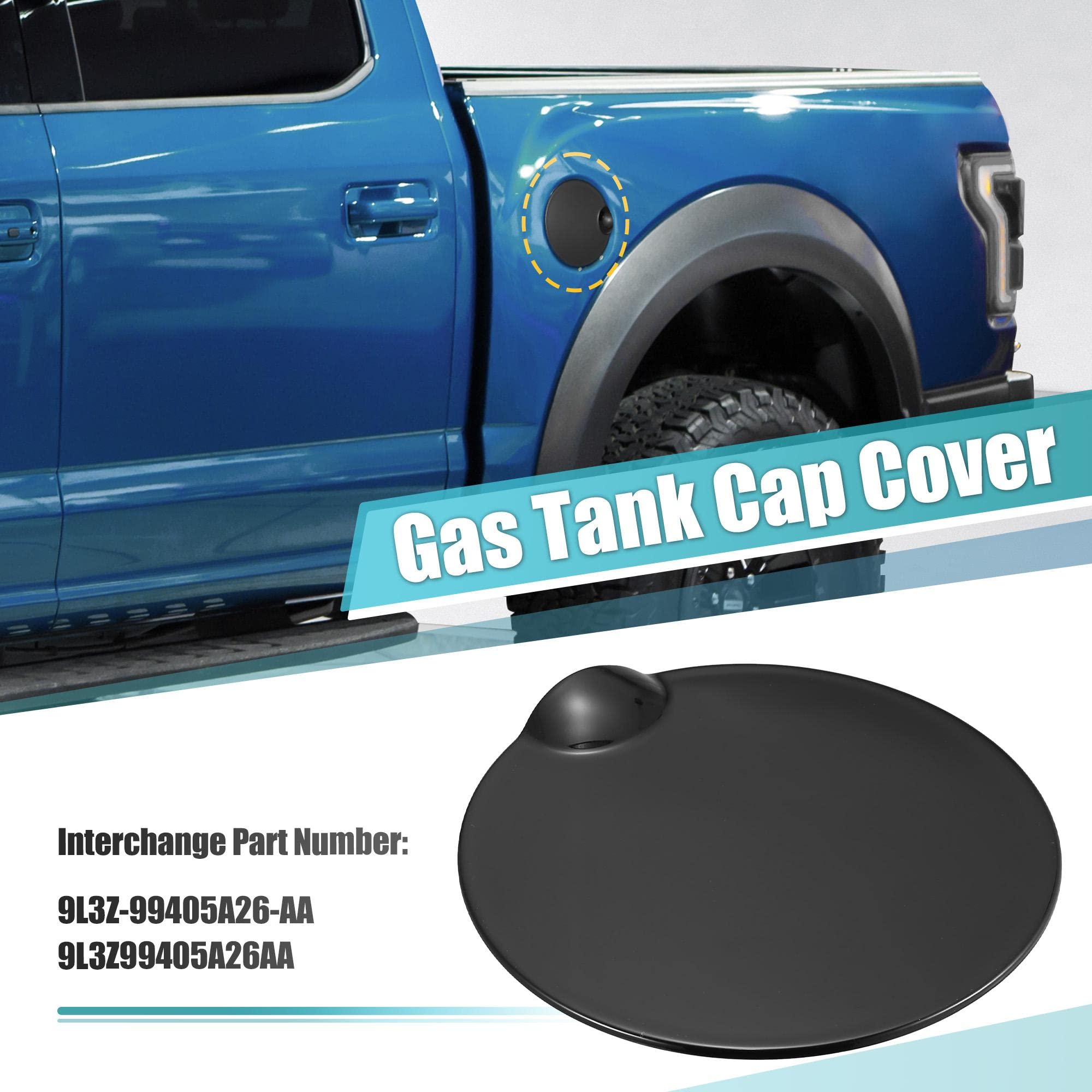 X AUTOHAUX Fuel Tank Filler Cap for Ford F-150 2009-2014 Gas Door Filler Access Cover Replacement 9L3Z-99405A26-AA