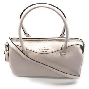 Kate Spade New York Mimi Leather Satchel (Parchment) (Parchment)