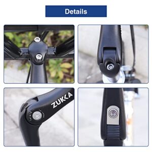 ZUKKA Quill Stem Adjustable 22.2 mm Alloy Alum 110mm Bike Handlebar Riser Extension for Mountain Road Bicycles