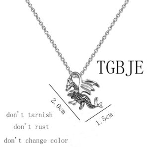 TGBJE The Dragon Necklace Dragon Spirit Animal Gift for Women Goth Gift Dragon Charm Jewelry (Dragon Necklace)