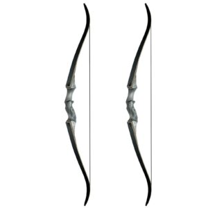 40lb black hunter takedown recurve bow & 30lb black hunter takedown recurve bow, 60" right handed with ergonomic design for outdoor training practice