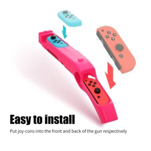 HEATFUN Fishing Rod for Nintendo Switch, Game Gun Controller Compatible with Switch Shooting Games Wolfenstein 2: The New Colossus