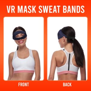 Castlefit 3 pc VR Sweat Guard w/Anti Fog Nano Fiber Lens Cloth for use with Oculus Quest 2 - Includes 3 face Covers and 1 No Fog Lens Cleaner - vr face mask Comes in Multiple Styles and Patterns