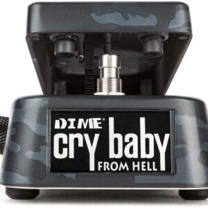 Briskdrop Dunlop DB01B Dime Crybaby From Hell Wah Pedal with 2 Patch Cables and Snark Tuner (db01b-snark)