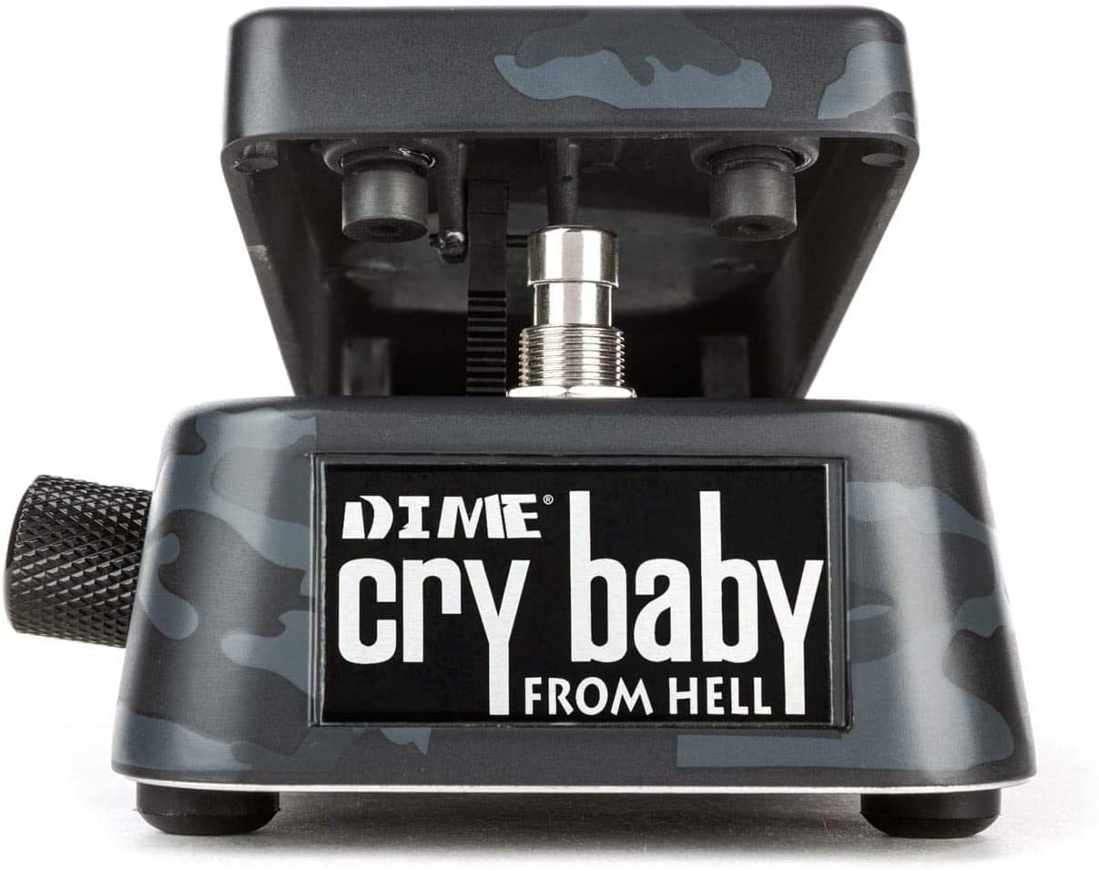 Briskdrop Dunlop DB01B Dime Crybaby From Hell Wah Pedal with 2 Patch Cables and Snark Tuner (db01b-snark)