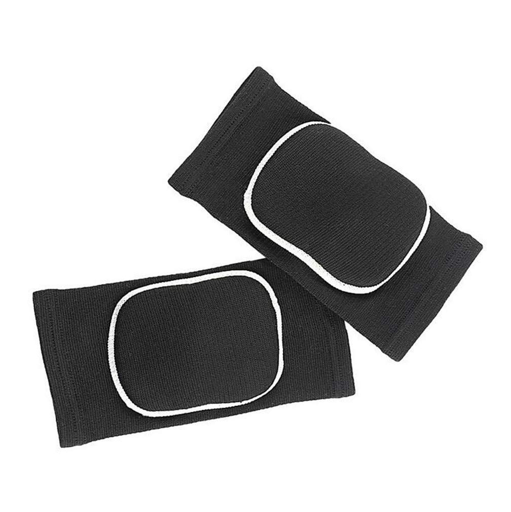 Kids Knee Pads, Breathable Sponge Soft Knee Brace Comfort Compression Knee Sleeves, Anti-Slip Collision Avoidance Knee Protective Gear for Yoga Basketball Volleyball Soccer Biking Sports (XS, black)