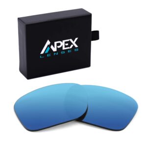 Polarized PRO Replacement Lenses for Tom Ford Lou Sunglasses - By APEX Lenses (Ice Blue)