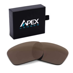 Apex Lenses Polarized PRO Replacement Lenses for Tom Ford Beatrix Sunglasses (Brown)