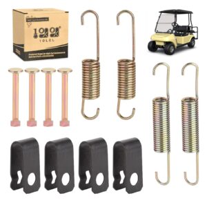 10l0l brake shoes spring kit for club car ds precedent golf carts 1980-up, replace oem#1018163-01 1011466