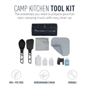 Sea to Summit Camp Kitchen Tool Kit 10-Piece Cooking Utensil and Clean-Up Kit