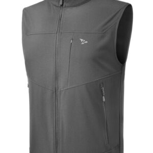 Rodeel Men's Lightweight Golf Vest Windproof Sleeveless Cycling Jacket