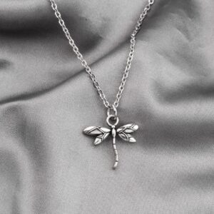 TGBJE Dragonfly Necklace Dragonfly Spirit Animal Gift for Women Daughter Dragonfly Charm Jewelry (Dragonflies Necklace)