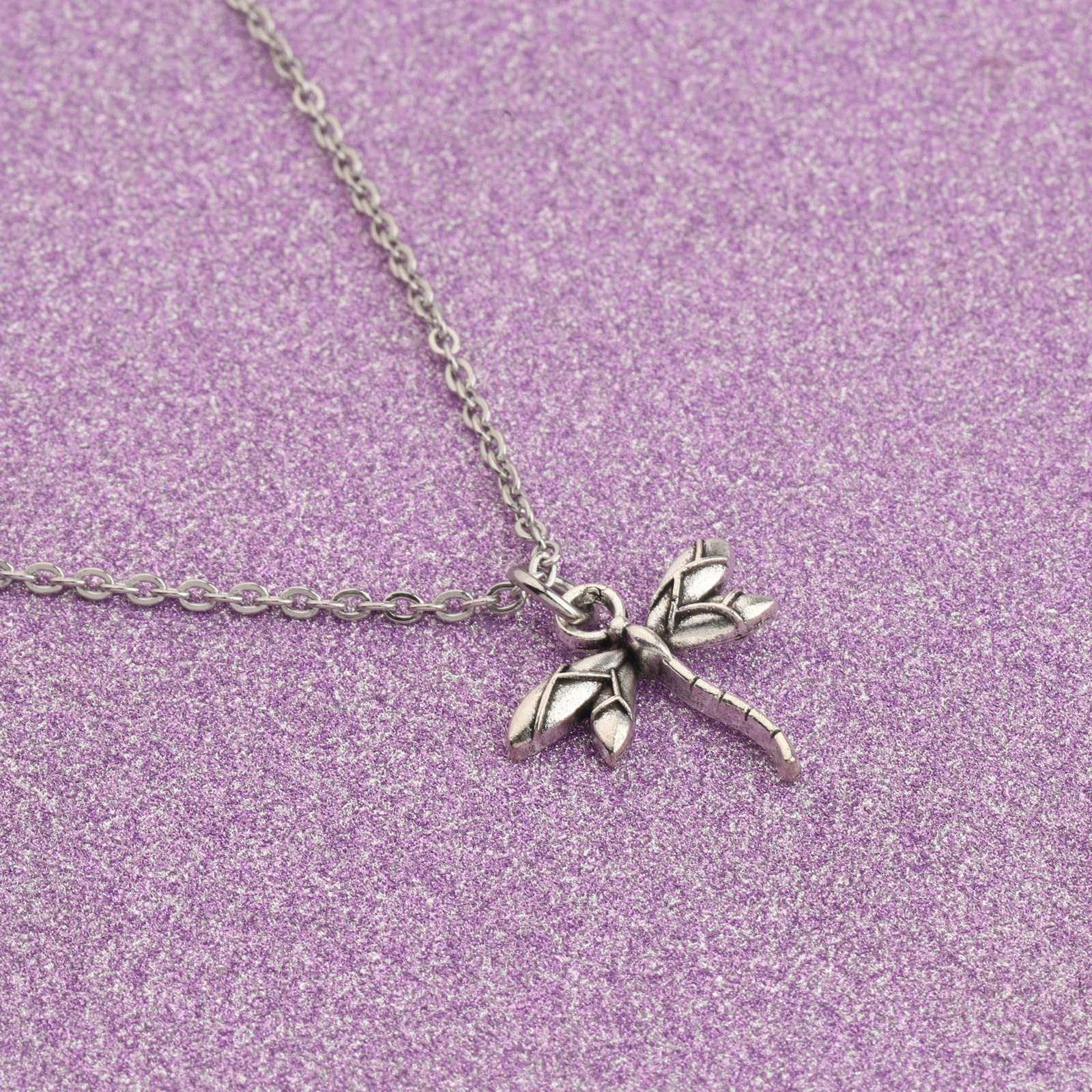 TGBJE Dragonfly Necklace Dragonfly Spirit Animal Gift for Women Daughter Dragonfly Charm Jewelry (Dragonflies Necklace)