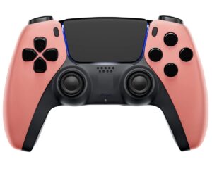 moddedzone coral original custom un-modded wireless game controller compatible with play-station 5 controller/pc/compatible with ps5 controller/console