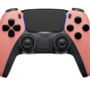 MODDEDZONE Coral Original Custom UN-Modded Wireless Game Controller compatible with Play-station 5 controller/PC/compatible with PS5 Controller/console