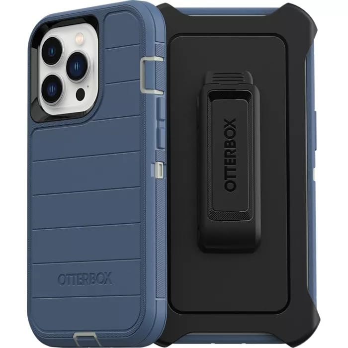 OtterBox DEFENDER SERIES Case & Holster for Apple iPhone 13 Pro - Fort Blue