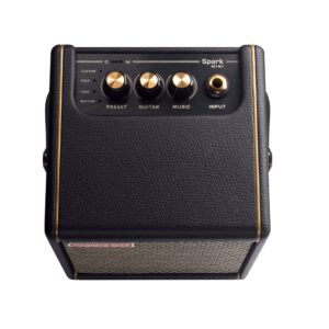 Positive Grid Spark MINI 10W Portable Smart Guitar Amp & Bluetooth Speaker with App for Playing Guitar at Home or Travel (Black)