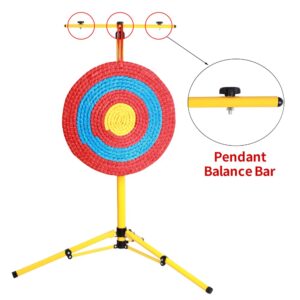 SOPOGER Archery Target Stand for Backyard Adult, Adjustable Target Stands for Outdoors Range Practice Shooting, Durable Archery Stand Steel Brackets for EVA Foam Straw Targets (Target Stand)