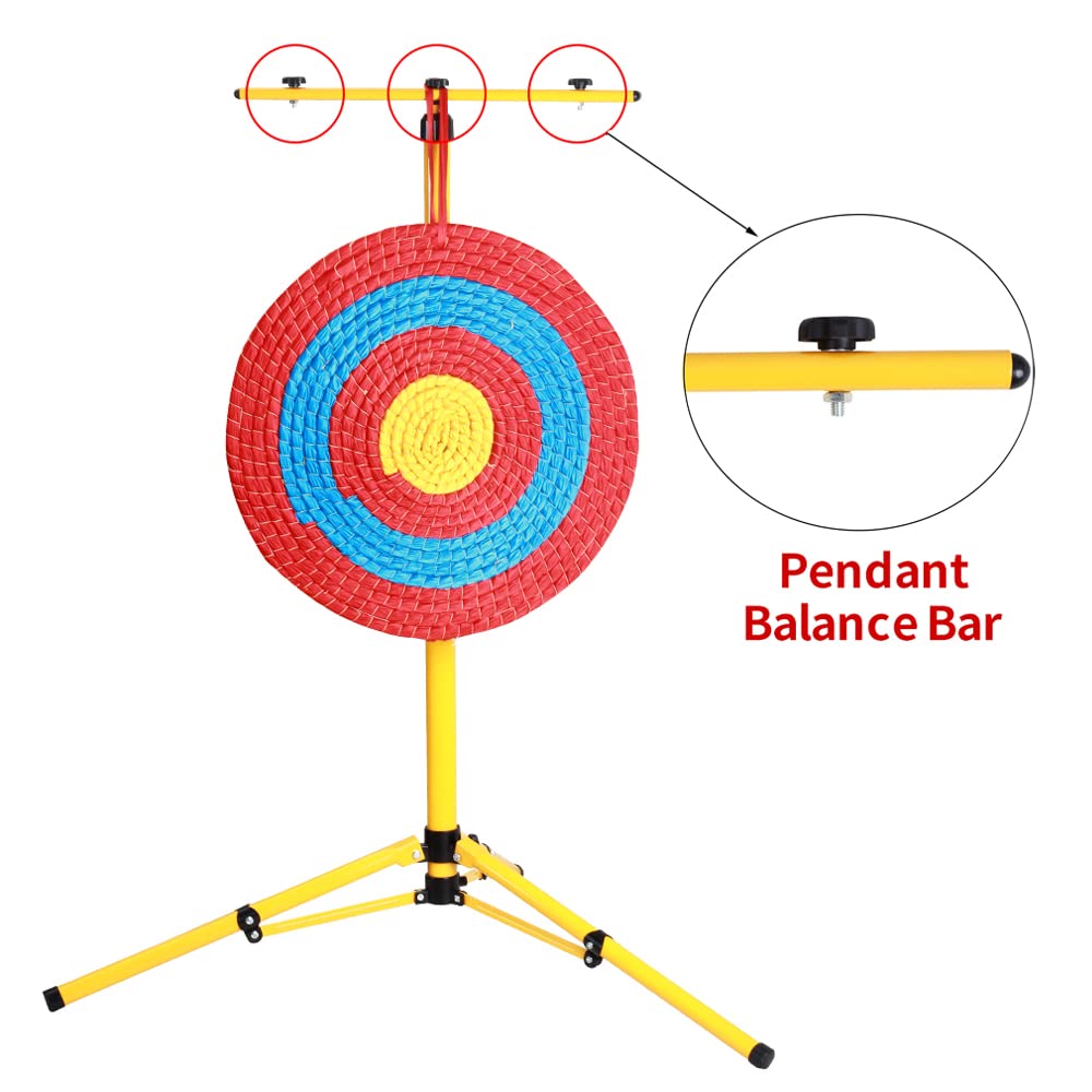 SOPOGER Archery Target Stand for Backyard Adult, Adjustable Target Stands for Outdoors Range Practice Shooting, Durable Archery Stand Steel Brackets for EVA Foam Straw Targets (Target Stand)