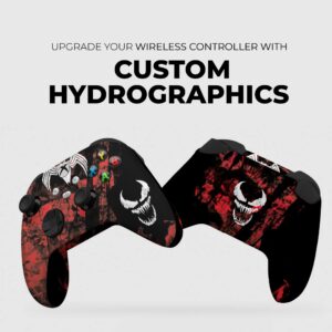 DreamController Carnage Custom X-box Controller Wireless compatible with X-box One/X-box Series X/S Proudly Customized in USA with Permanent HYDRO-DIP Printing(NOT JUST A SKIN) (MODDED)