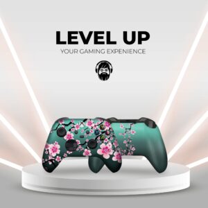 DreamController Cherry Blossom Custom X-box Controller Wireless compatible with X-box One/X-box Series X/S Proudly Customized in USA with Permanent HYDRO-DIP Printing(NOT JUST A SKIN) (MODDED)