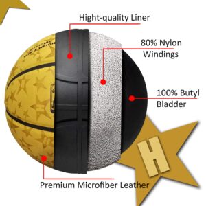 Senston Microfiber Basketball Official Size 7/29.5 Basketball for Indoor Outdoor Game