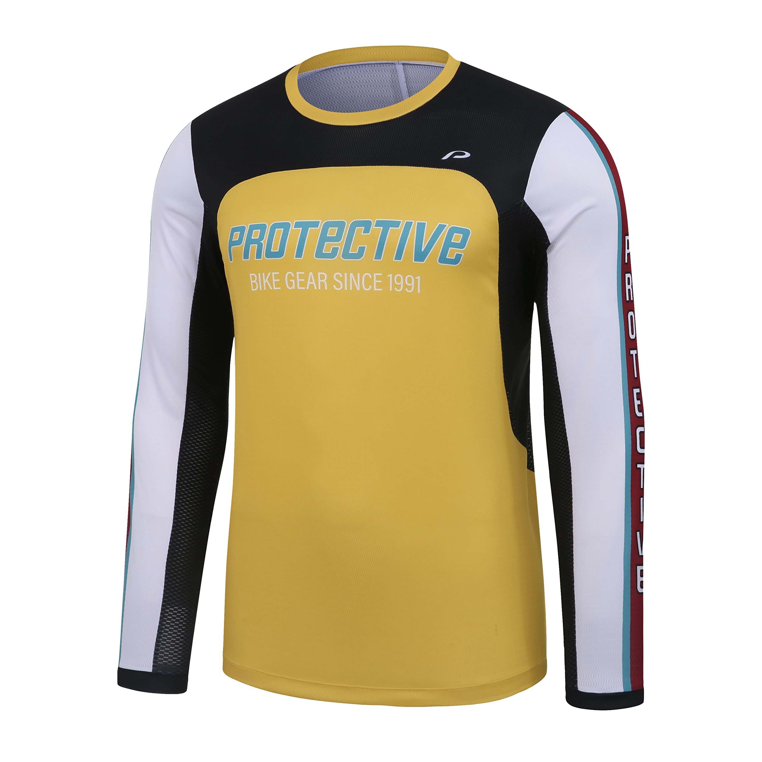 Protective menâ€™s Long Sleeve Bike Jersey for Outdoor Activities - MTB Casual Style Combined with Recycled Materials