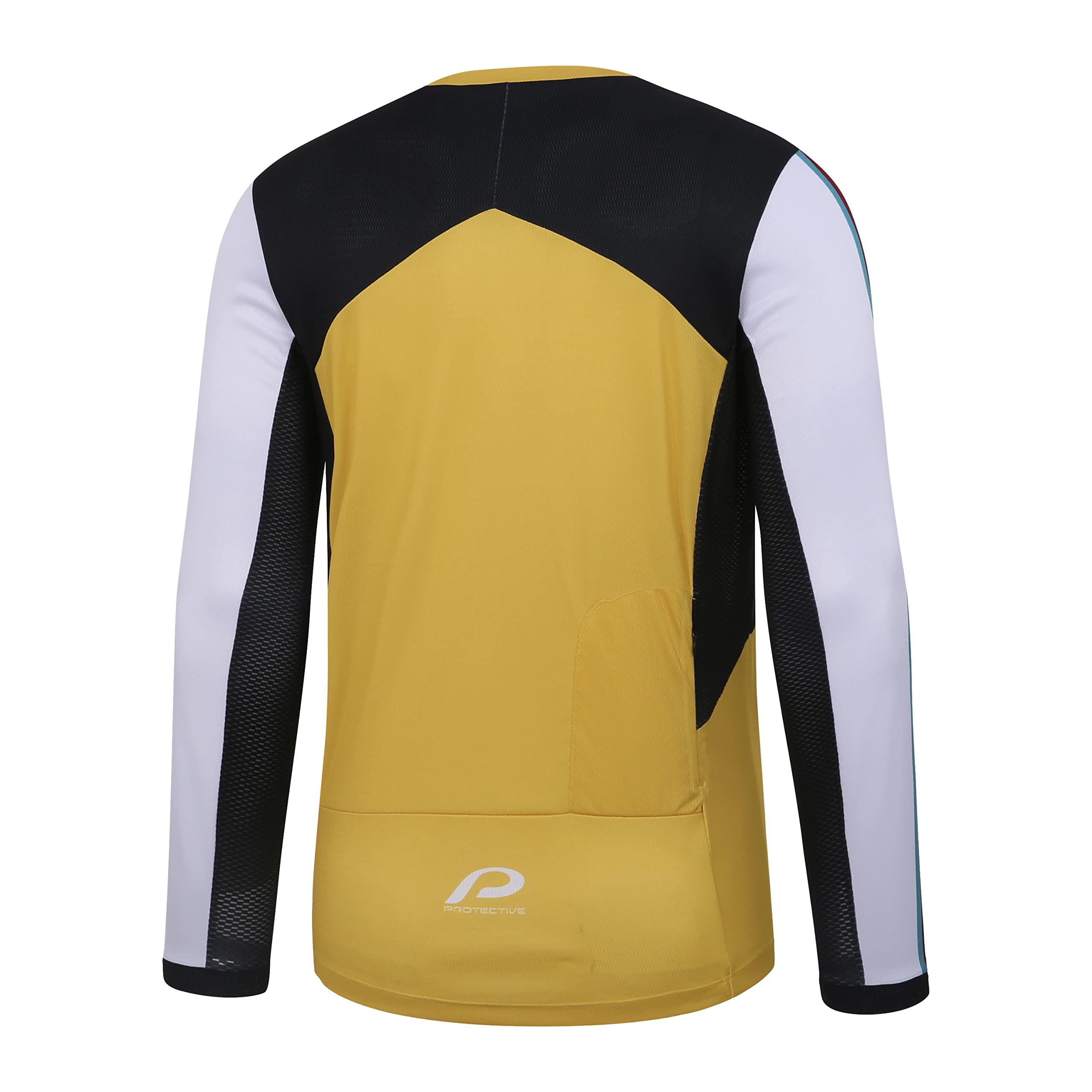 Protective menâ€™s Long Sleeve Bike Jersey for Outdoor Activities - MTB Casual Style Combined with Recycled Materials