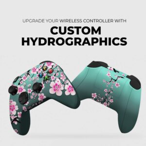 DreamController Cherry Blossom Custom X-box Controller Wireless compatible with X-box One/X-box Series X/S Proudly Customized in USA with Permanent HYDRO-DIP Printing(NOT JUST A SKIN) (MODDED)