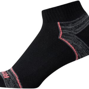 Reebok Women's Quarter Socks - 12 Pack Performance Arch Support Ankle Socks - Cushioned Athletic Socks for Women (Size: 4-10), Size 4-10, Black Multi