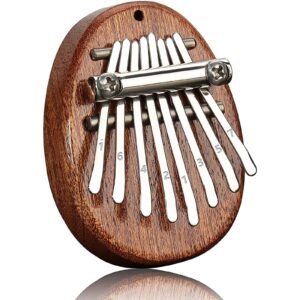 kmdjg kalimba 8 key exquisite finger thumb piano, musical good accessory pendant finger piano gift for kids music001 0