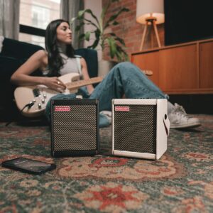 Positive Grid Spark MINI 10W Portable Smart Guitar Amp & Bluetooth Speaker with App for Playing Guitar at Home or Travel (Black)