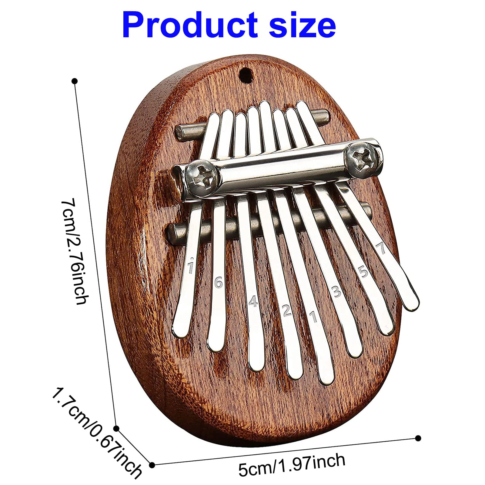 KMDJG Kalimba 8 Key exquisite Finger Thumb Piano, Musical Good Accessory Pendant Finger Piano Gift for Kids MUSIC001 0