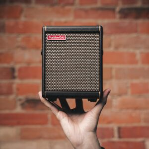 Positive Grid Spark MINI 10W Portable Smart Guitar Amp & Bluetooth Speaker with App for Playing Guitar at Home or Travel (Black)