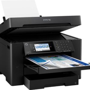 Epson Workforce Pro WF-78 Series Wireless All-in-One Inkjet Printer, Wide-Format Printing up to 13" x 19", Auto Duplex Print, Copy Scan Fax, Two 250-Sheet Trays, 50-Sheet ADF