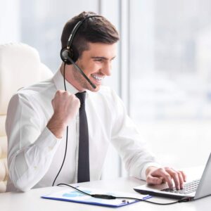 USB Headset with Microphone Noise Cancelling & Audio Controls Ultra Comfort USB Headphone for Computer Laptop Pc Business Skype UC Webinar Call Center Office