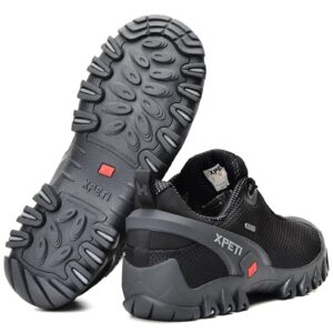 XPETI Men’s Terra Low Hiking Shoes (Black)