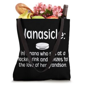 Hockey Nana Definition Ice Hockey Nana Grandma Tote Bag