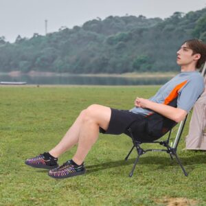 ROCK CLOUD Portable Camping Chair Ultralight Folding Chairs Outdoor for Camp Hiking Backpacking Lawn Beach Sports, Black