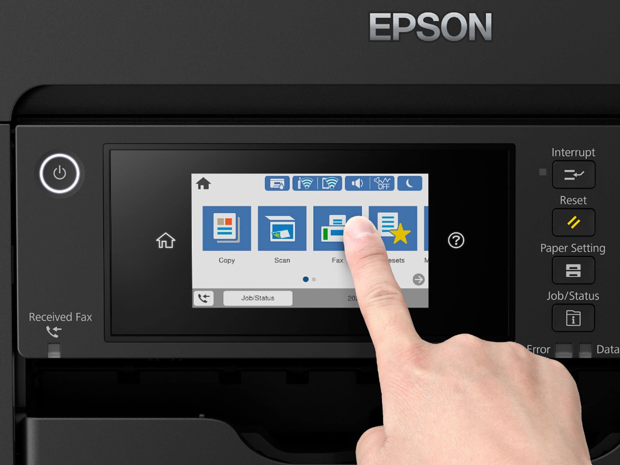 Epson Workforce Pro WF-78 Series Wireless All-in-One Inkjet Printer, Wide-Format Printing up to 13" x 19", Auto Duplex Print, Copy Scan Fax, Two 250-Sheet Trays, 50-Sheet ADF