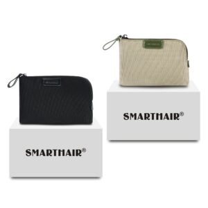 SMARTHAIR Coin Purse Change Wallet Pouch Nylon Card Holder for Women,Black,YS004