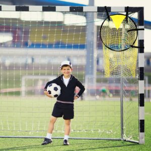 2 Pcs Soccer Top Bins Soccer Target Goal Soccer Ball Target with Highlighted Scoring Zones Corner Shooting Soccer Goal Target Nets for Shooting Accuracy Training Practice Equipment Trainer Gifts