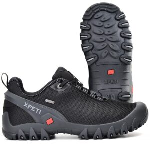 xpeti men’s terra low hiking shoes (black)