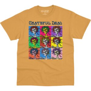 liquid blue unisex-adult standard grateful dead hollywood bertha, gold, x-large