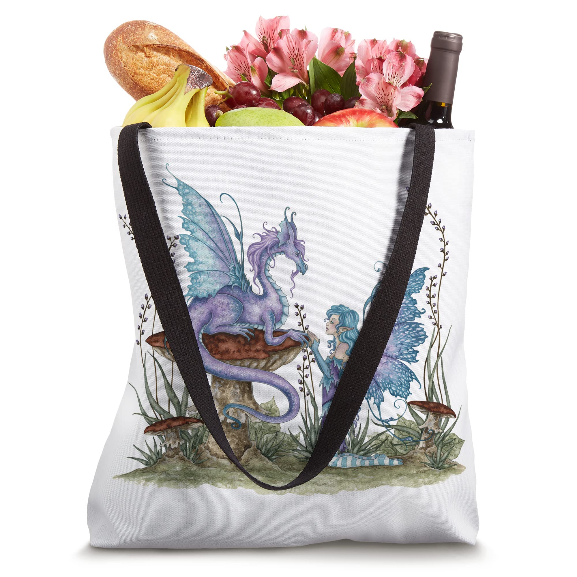 Amy Brown Companions Fairy & Dragon Tote Bag