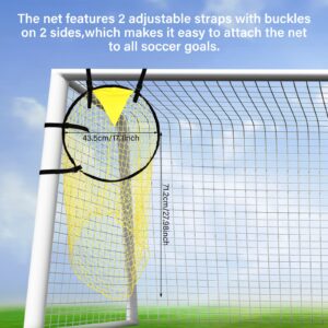 2 Pcs Soccer Top Bins Soccer Target Goal Soccer Ball Target with Highlighted Scoring Zones Corner Shooting Soccer Goal Target Nets for Shooting Accuracy Training Practice Equipment Trainer Gifts