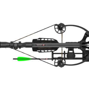 Barnett Archery Whitetail Hunter Crossbow, with 4x32mm Multi-Reticle Scope, 2 Arrows, Lightweight Quiver, 400XTR Without Crank Device, Mossy Oak Bottomland, One Size (BAR78168)