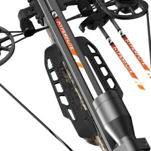 Barnett Hyper XP 405 Crossbow with Two Hyperflite 22" Arrows, Illuminated 4X32mm Scope, and Rope Cocking Device, and Lightweight Side Mount Quiver